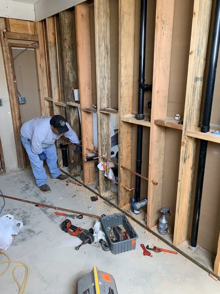 Commercial rough-in plumbing for Gas Line Repair in Hamilton Lakes